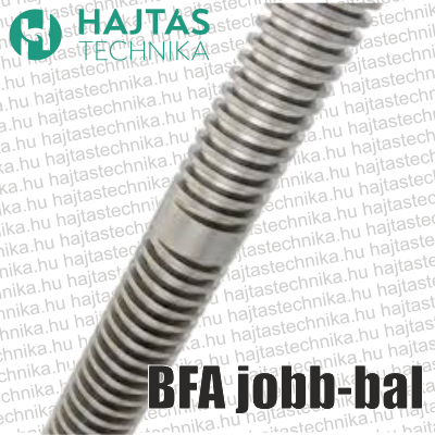 BFA jobbos-balos trapézmenetes orsó 0